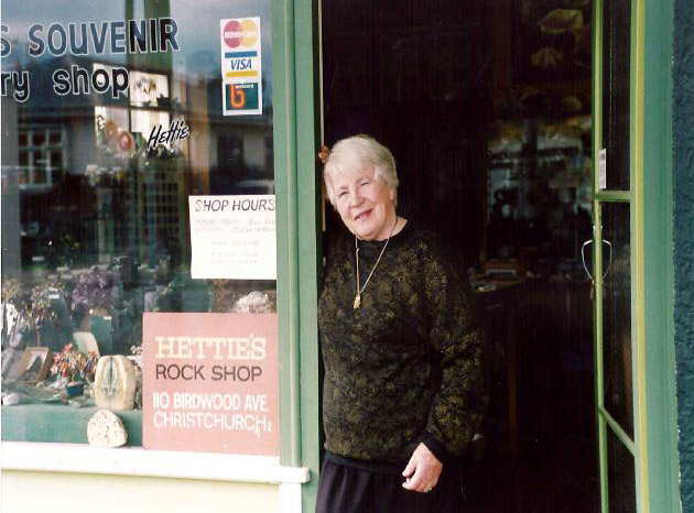 Hettie and original christchurch crystal rock shop